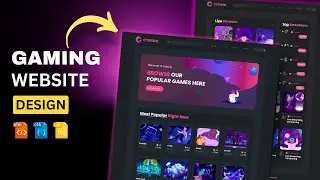 How To Make A Gaming Website Using HTML CSS & JavaScript | Website Design HTML CSS & JS