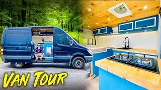 BRILLIANT Tiny Sprinter Camper Van Converted into a Tiny House Living