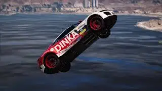 gta 5 Süper arabalar ile rampadan atlama uzun versiyon super car ramp