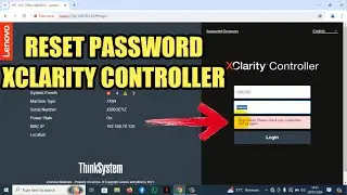 RESET PASSWORD XCLARITY CONTROLLER