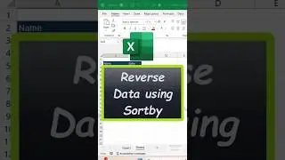 Reverse data using sortby #vikominstitute #sortby