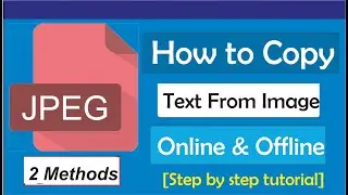 How To Copy Text From Image (Offline & Online)
