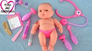 Видео с Куклой Пупсик играем в дочки матери Доктор Baby Doll Doctor