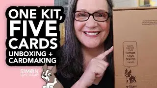 Lets unbox the latest card kit from @SimonSaysStamp and make FIVE cards!