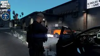 GTA V - LSPDFR 0.4.9🚔 - LSPD/LAPD - Gang Unit - Felony Stop Shots Fired | Officer not Responding -4K