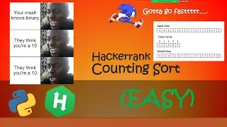 Hackerrank - Counting sort walkthrough #Python #Hackerrank