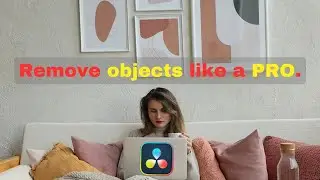 How to REMOVE objects using DaVinci Resolve // Object Removal Effect - Tutorial