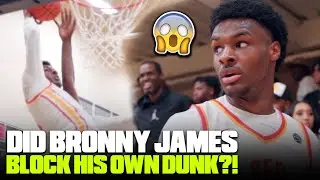 Bronny James BLOCKED HIS OWN DUNK?! 😱 Drops Dimes & Leads S4G To Day 1 Win at Nike Peach Jam