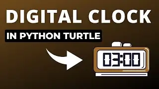 How to create a digital clock⏰ using python turtle🐍|#digitalclock #python #pythonprojects