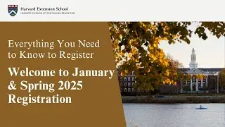 Welcome to 2024 Fall Registration for Harvard Extension School