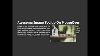 How to create awesome Image Tooltip On Mousemove | Html CSS & jQuery