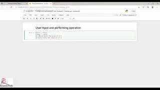 3. Python Practical: User Input and performing operation by Ram Krishn Mishra