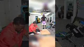 Kai gifts Kevin Hart a step stool 😭 #kaicenat #kevinhart #viral #shorts