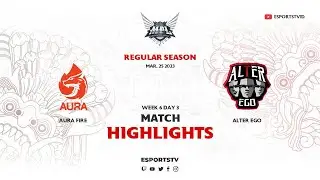 Aura Fire vs Alter Ego HIGHLIGHTS MPL ID S11 | AE vs AURA ESPORTSTV