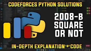 2008B | Square or Not | Codeforces Round 970 | Python Solutions | Explanation + Walkthrough