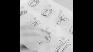 Single line icon design process
