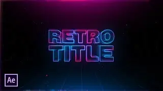 After Effects Tutorial - Retro Style Title Intro in After Effects - No Plugins