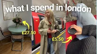 What I spend In a Month as a 23yr old in london | my rent, transport & savings