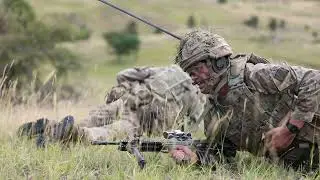 Royal Military Academy Sandhurst Officer Cadets train at Grafenwoehr Training Area