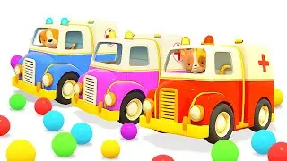 Top 10 cartoons for kids. Helper cars ready to go! Emergency vehicles and street vehicles for kids.