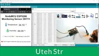 Arduino | NodeMCU ESP8266 DHT11 (Temperature & Humidity) Live Monitoring Sensor Local Web Server