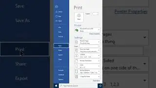 How to Print a Word Document as a PDF File