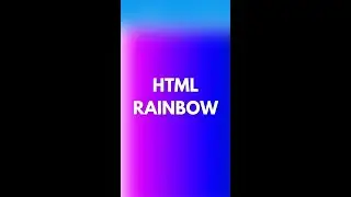 Want to CODE your own RAINBOW!? | Using Canvas Element | HTML CSS JavaScript #shorts