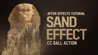 After Effects Sand Effect CC Ball Action Tutorial l 모래 효과 (Include project files)