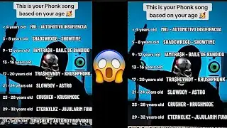 This is your Phonk song tailored to your age and the months 😱