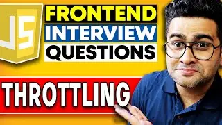 Throttling in JavaScript | Frontend Interview Question ⭐ @TechnicalSuneja