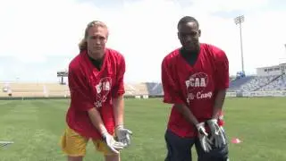 How to Play Football : Tips on How to Catch a Football