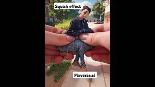 How to make squish effect using pixverse.ai #squish #squisheffect #pixverse #pixverseai #pixverse.ai