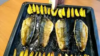 Теперь готовлю только так! Супер скумбрия в духовке. Super mackerel in the oven.