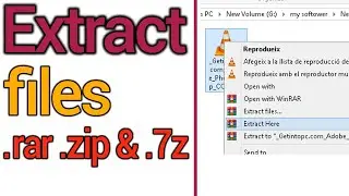 How to extract rar file
