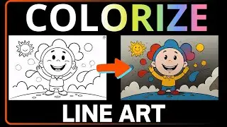 How to Colorize Black & White Line art with Leonardo AI Content Reference