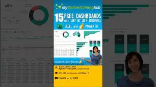 15 FREE Dashboards: Excel & Power BI files and step by step tutorials 