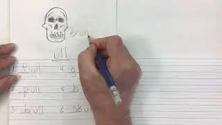 Spelling word family ending "ull"
