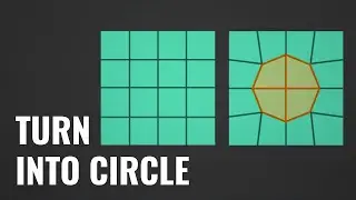 Convert anything to a circle with the free Loop Tools addon