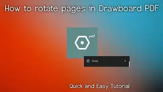 Drawboard PDF how to ROTATE PAGES: Quick and Easy Tutorial *Updated