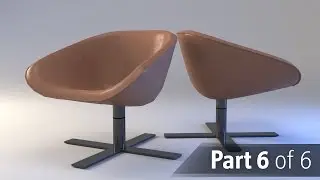 Modeling and rendering a real chair from reference in 3ds max | Part 6