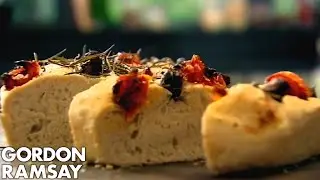 Olive, Rosemary and Tomato Focaccia | Gordon Ramsay