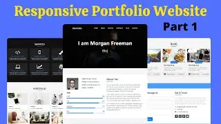 Complete Responsive Personal Portfolio Website Using HTML, CSS, and JavaScript | Part 1