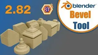 Blender 2.82 Tutorial - How To Bevel Tool in Blender