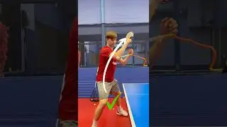 Как делать топс справа по подрезке стабильно/how to make a top-spin the right undercut