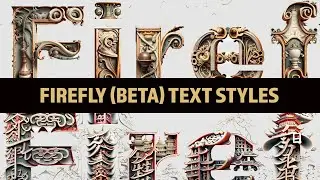 Adobe Firefly (beta) More Font Style Examples | Generative AI Service