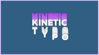 kinetic typography in after effects -after effects tutorial - no plugins