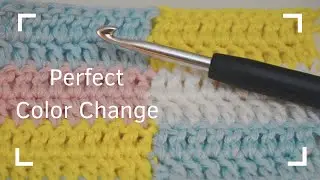 Crochet Trick:  Perfect Color Change in Crochet – Easy Tutorial for Beginners!