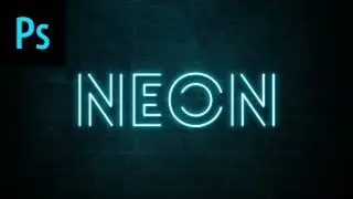 Neon Text Effect Photoshop Tutorial