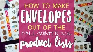 Scentsy Product List Envelopes (Fall/Winter 2016)