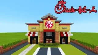 Minecraft Tutorial: How To Make A Chick-fil-A (Restaurant) "2019 City Tutorial"